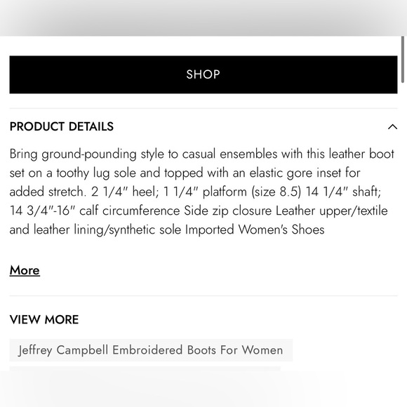 Jeffrey Campbell brown tanked boots - Picture 7 of 7